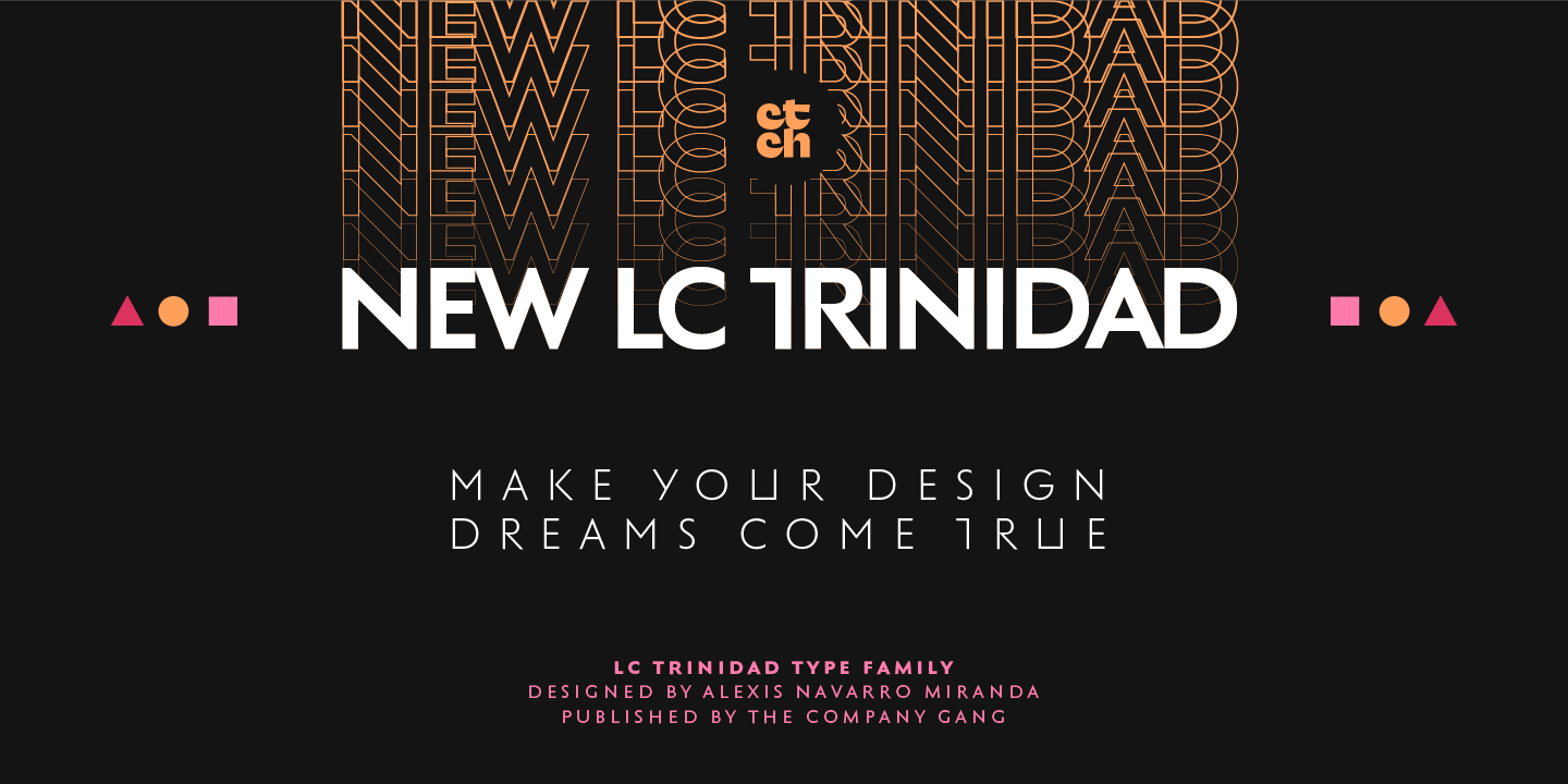 LC Trinidad Medium Oblique Font preview